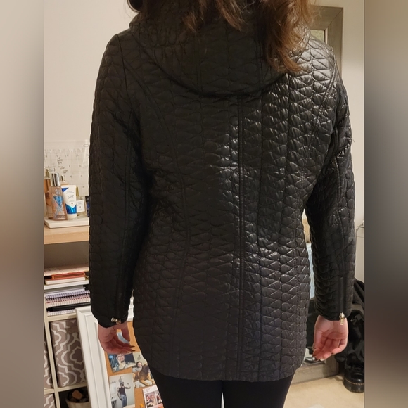 Chico's Black Quilted Jacket - Picture 3 of 16